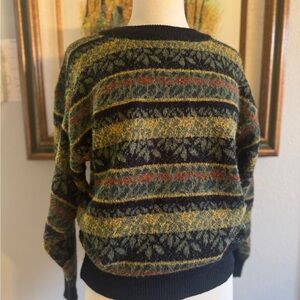 Vintage Multicolor Striped Sweater